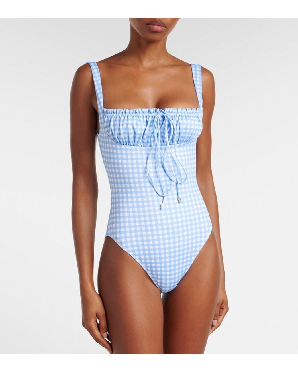 Bananhot Blue Gia Gingham Swimsuit