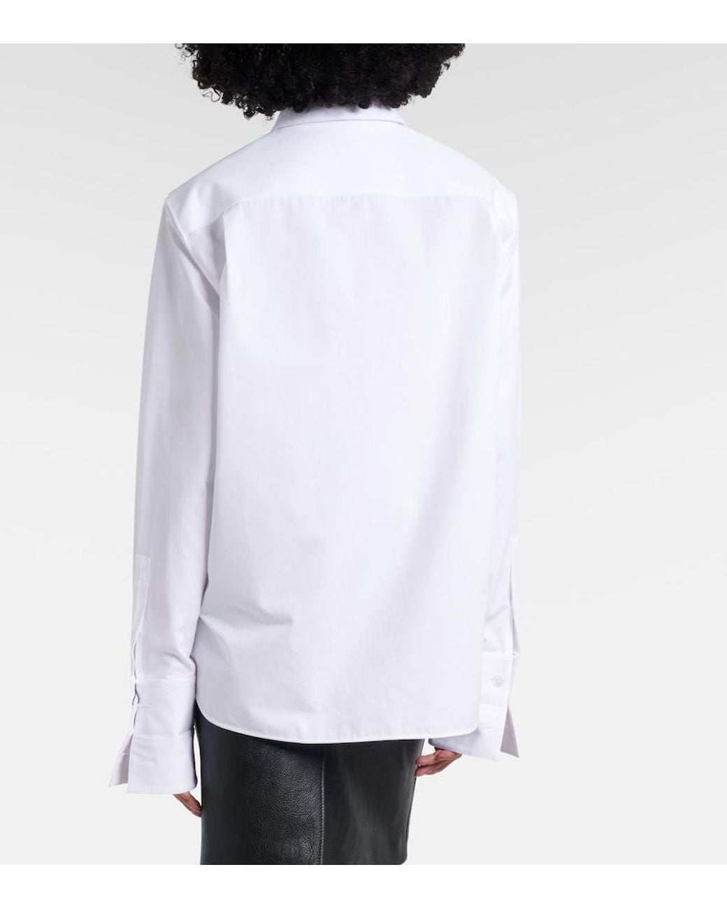 Saint Laurent White Cotton Poplin Shirt