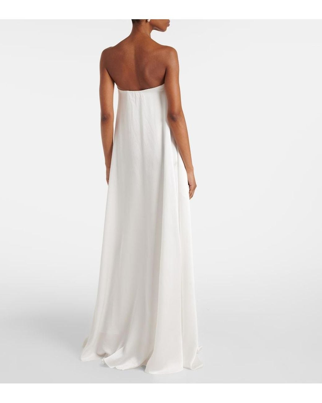 Christopher Esber White Salacia Silk Maxi Dress
