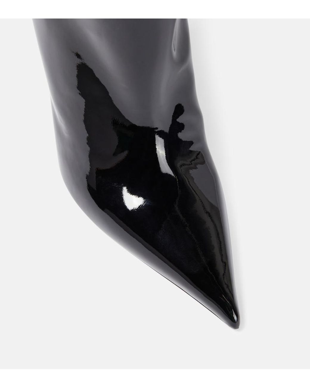 AMINA MUADDI Black Jahleel 95 Latex Ankle Boots