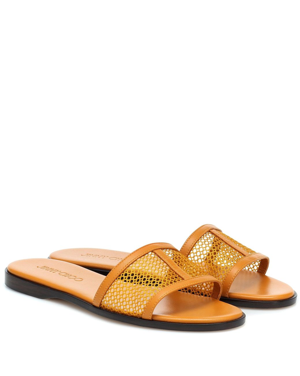 Jimmy Choo Orange Minea Women Raffia Amber Sandals Regular (M, B) Listed By Fashion - Tradesy