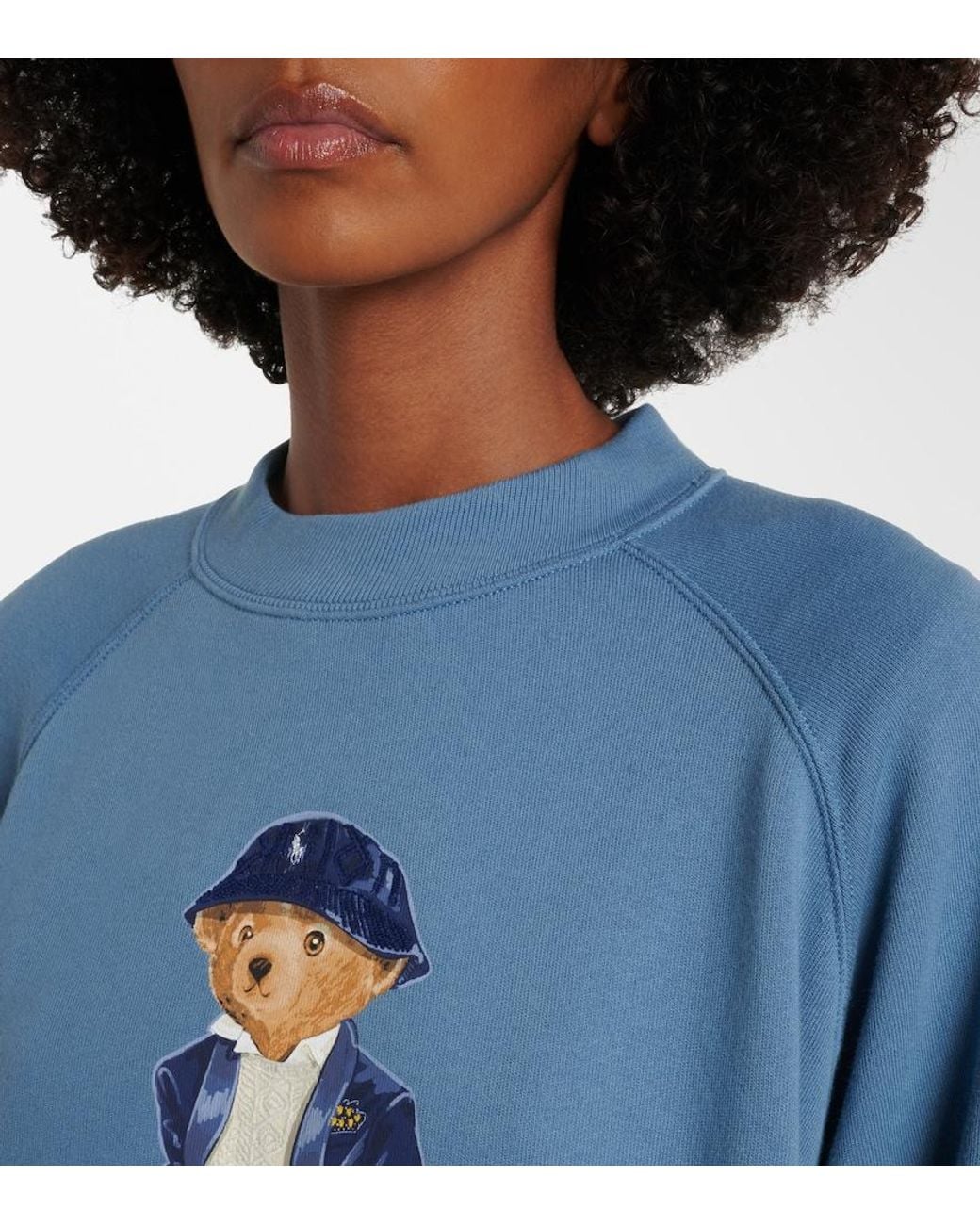 Polo Ralph Lauren Blue Polo Bear Cotton-Blend Sweatshirt