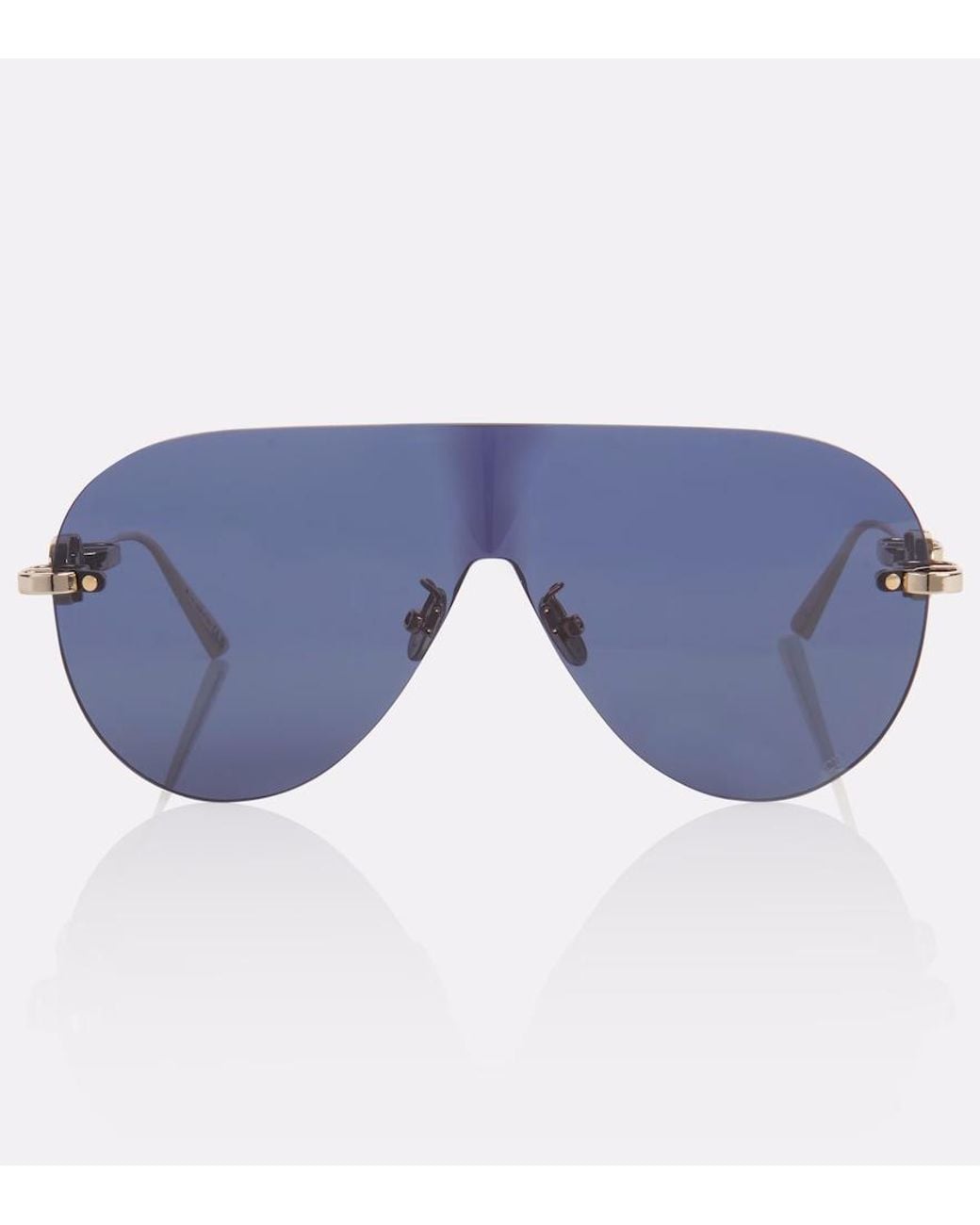 Dior Blue Cd Chain M2U Shield Sunglasses