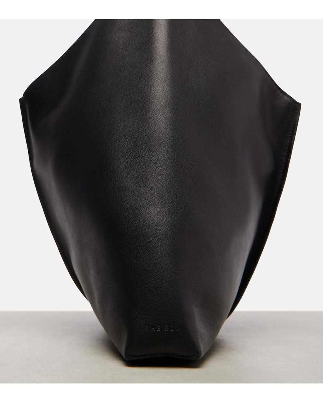 The Row Black Schultertasche Bindle Small Aus Leder