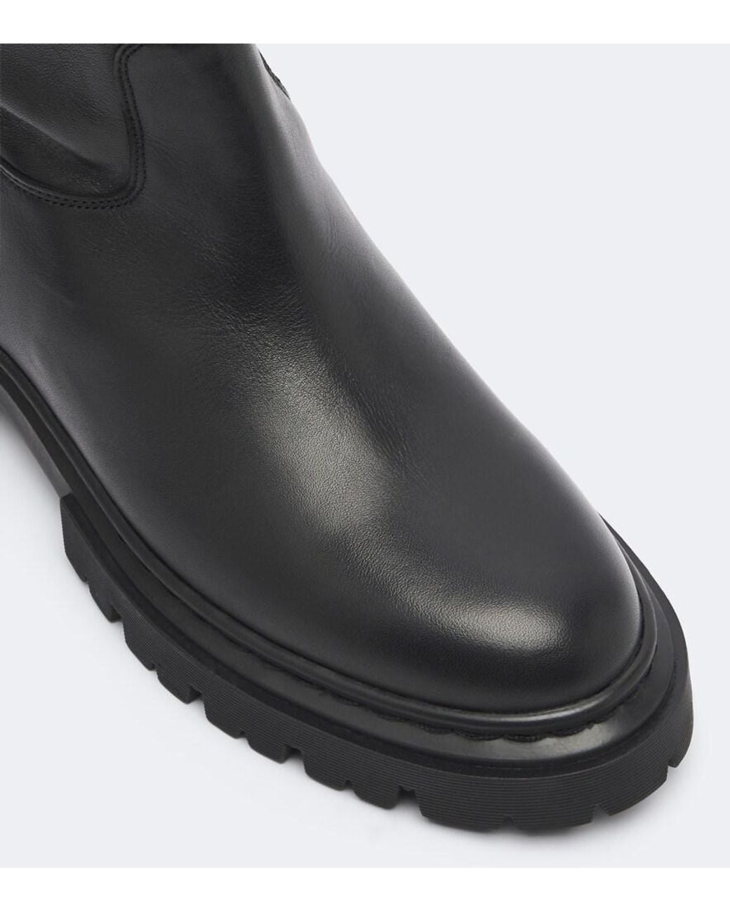 Staud Black Emmett Leather Mid-Calf Boots