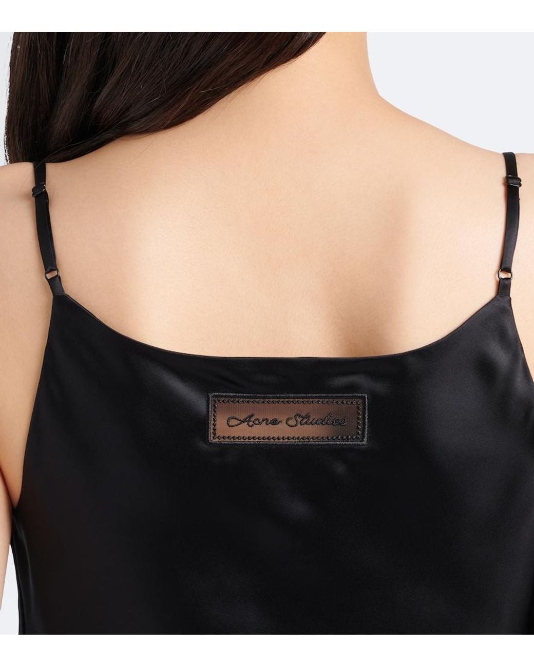 Acne Black Satin Camisole