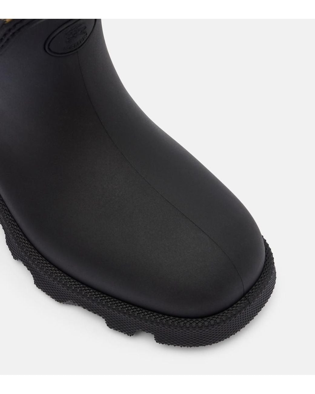 Burberry Black Marsh Stamp Rain Boots