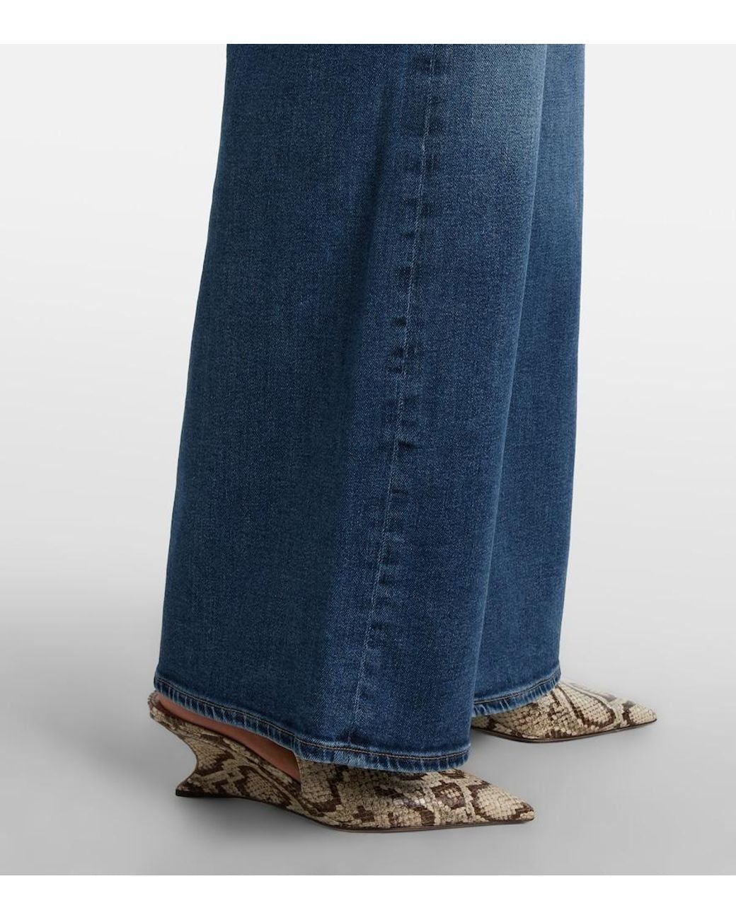 Citizens of Humanity Blue Issy High-Rise Wide-Leg Jeans