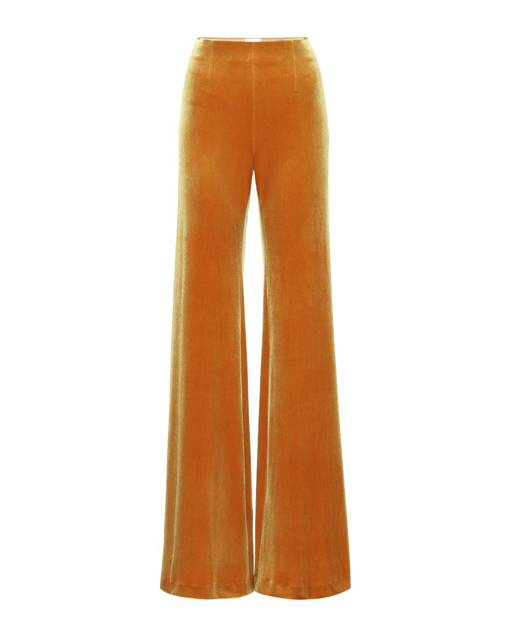 Galvan London Winter Sun Velvet Pants in Yellow Lyst