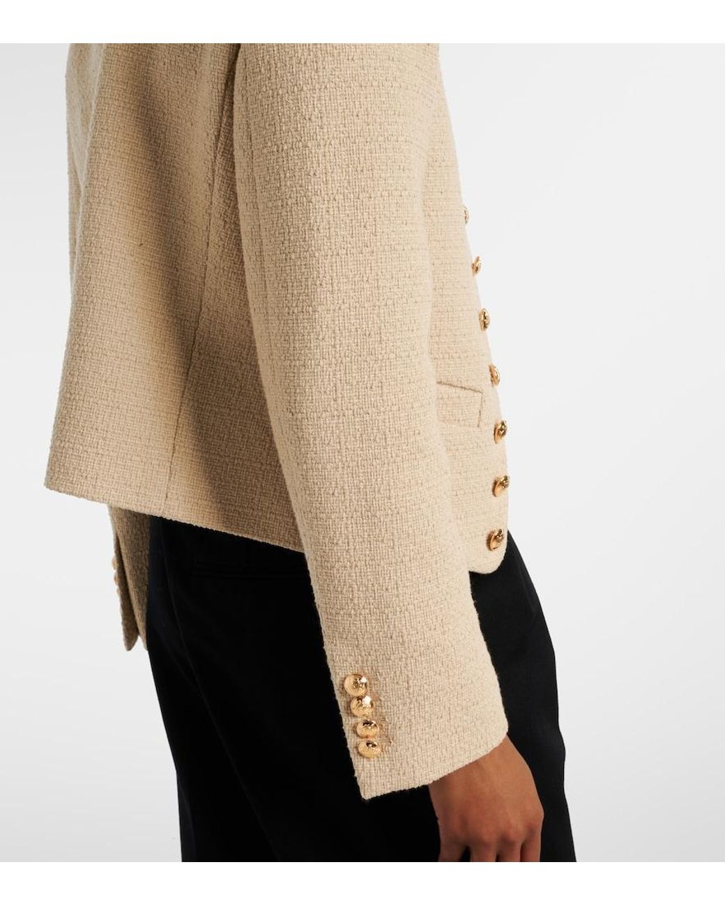 Nili Lotan Natural Patti Cotton-Blend Jacket