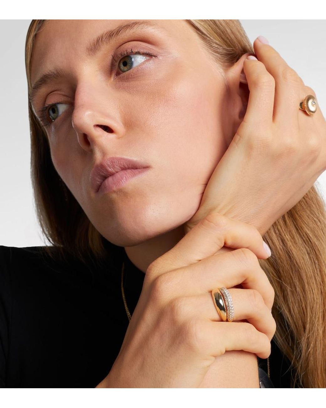 PERSÉE White Dome 9Kt Ring