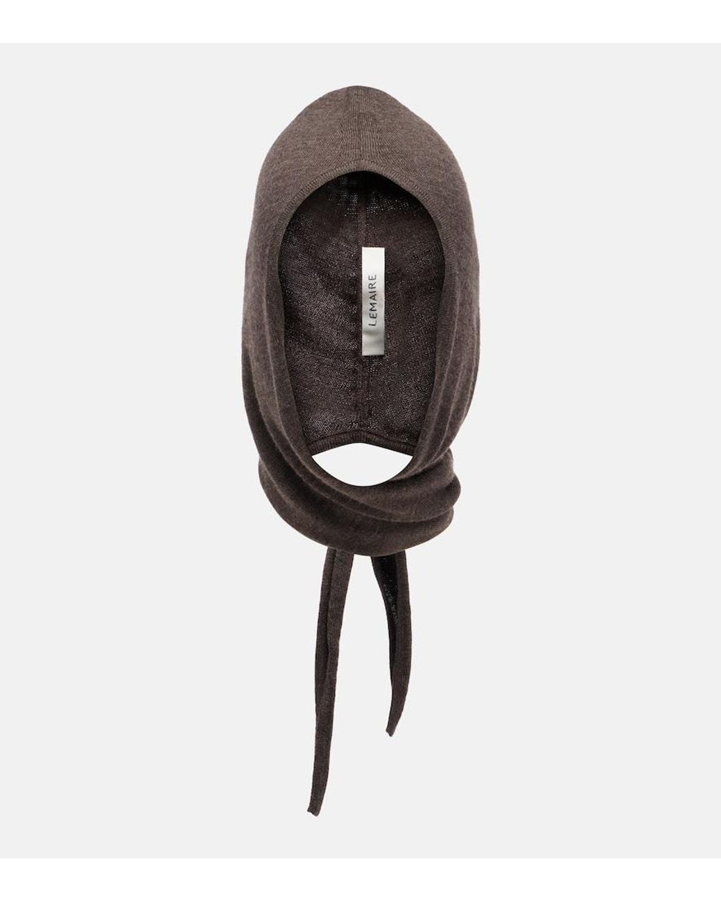 Lemaire Brown Wool Hood