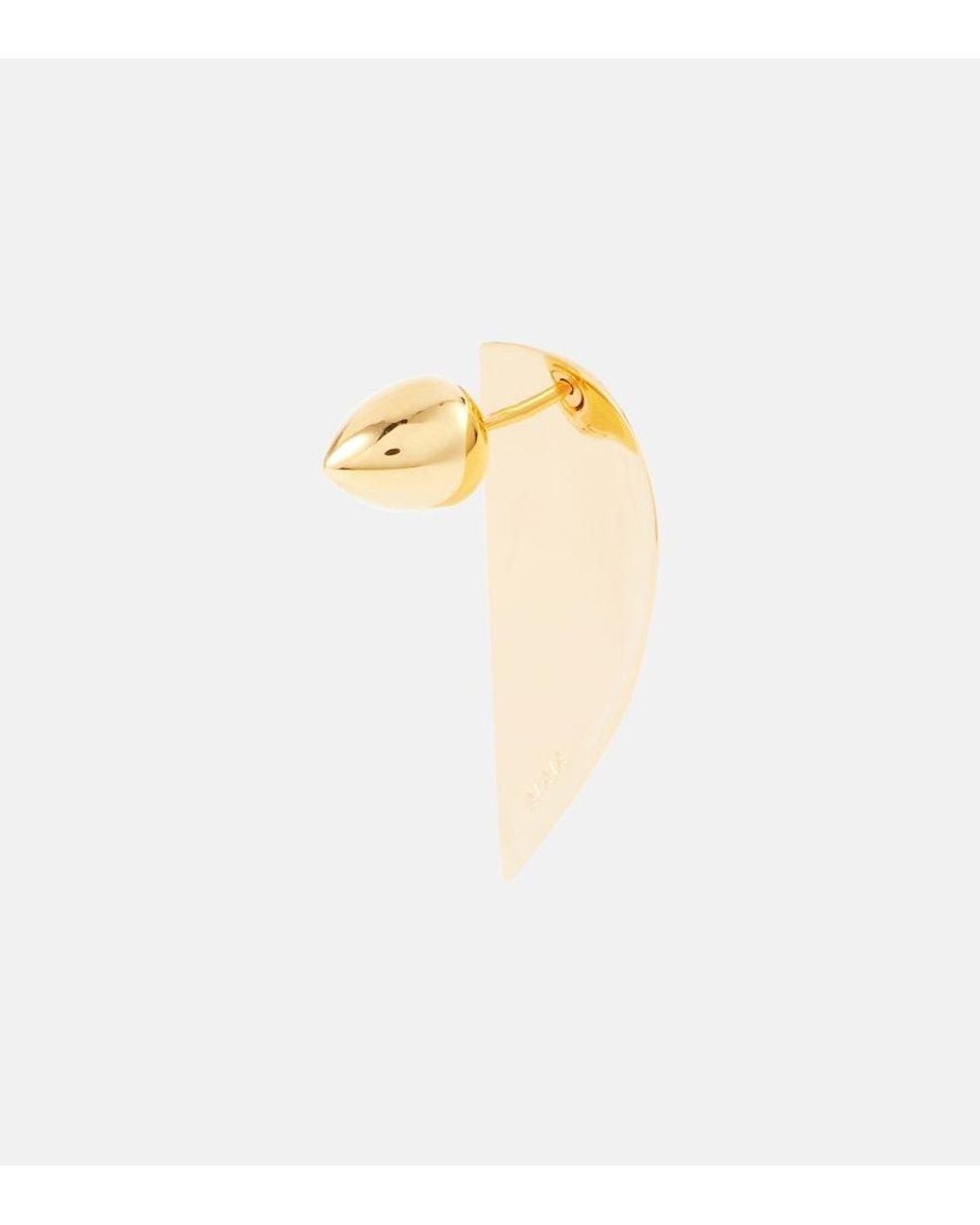 Alaïa White Demi-Cour Earrings