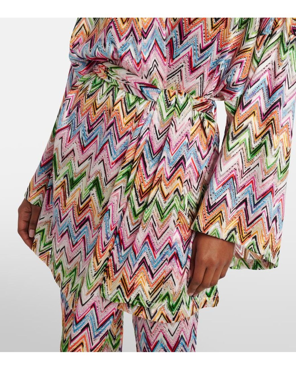 Missoni White Zigzag Wrap Cardigan