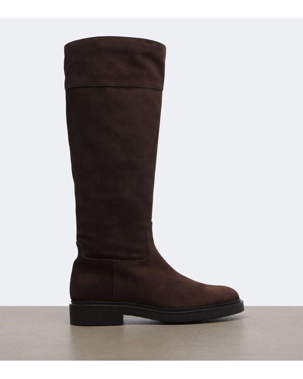 Aquazzura Brown Ride Suede Knee-High Boots