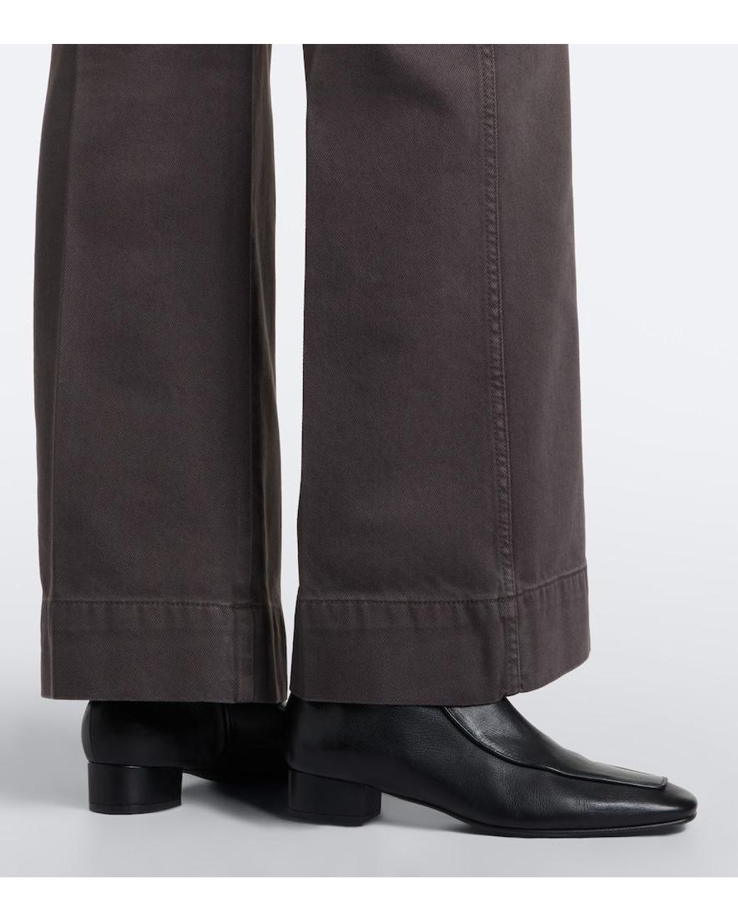 Victoria Beckham Gray Alina Wide-Leg Jeans