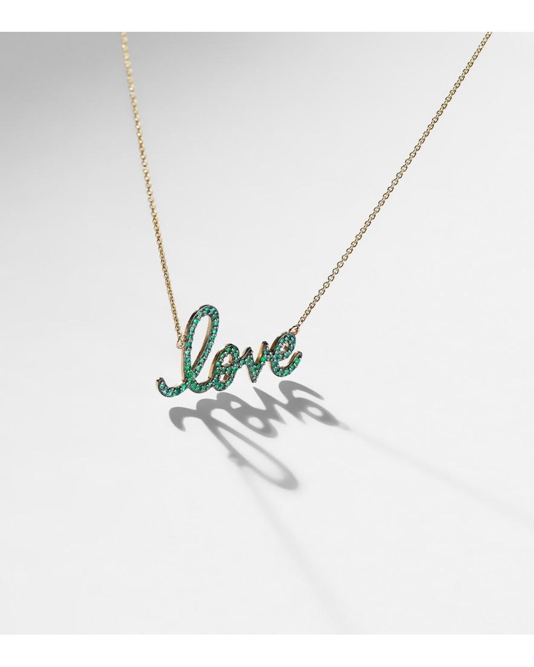 Sydney Evan White Love 14Kt Necklace With Diamonds