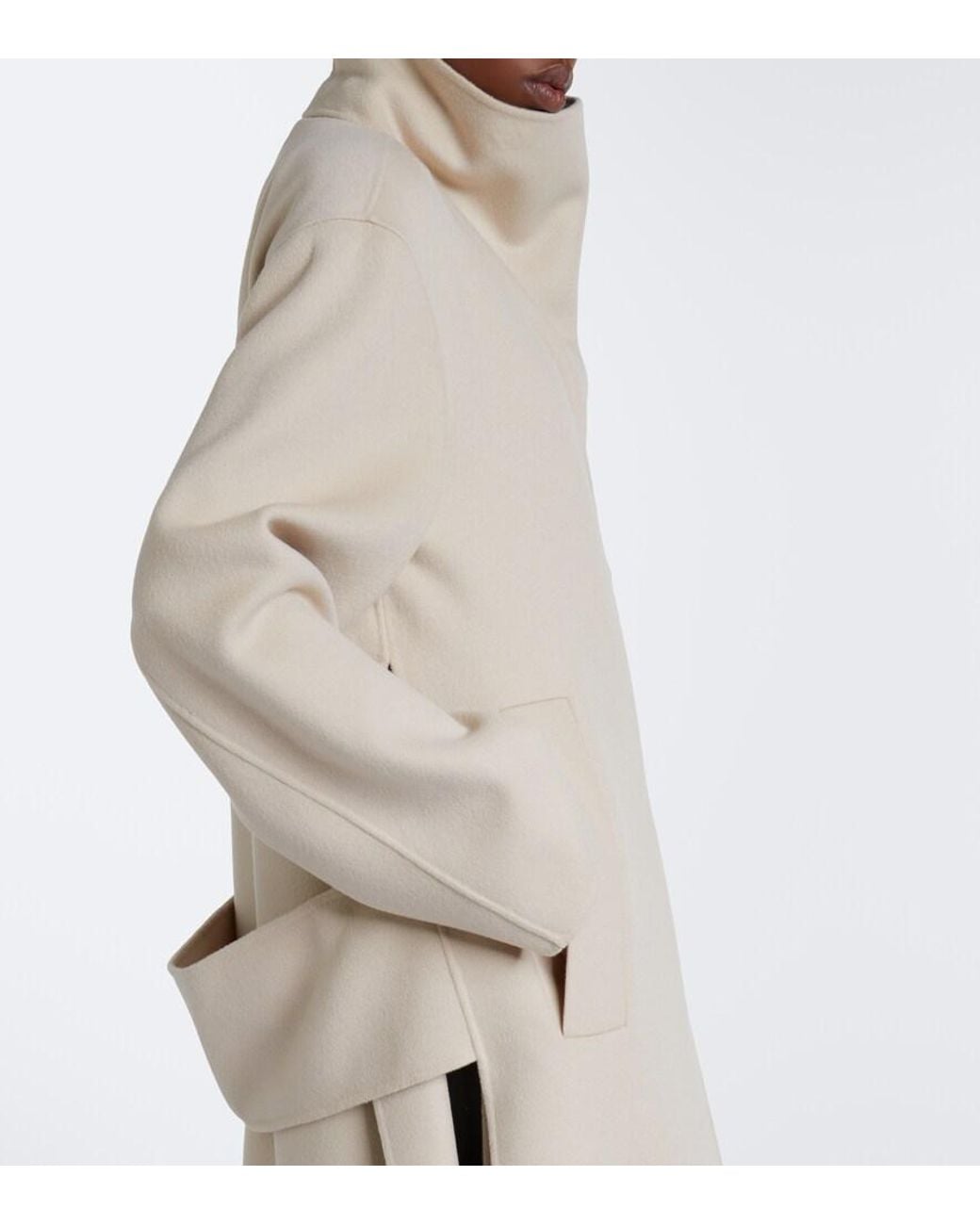 Sportmax Natural Virgin Wool Coat