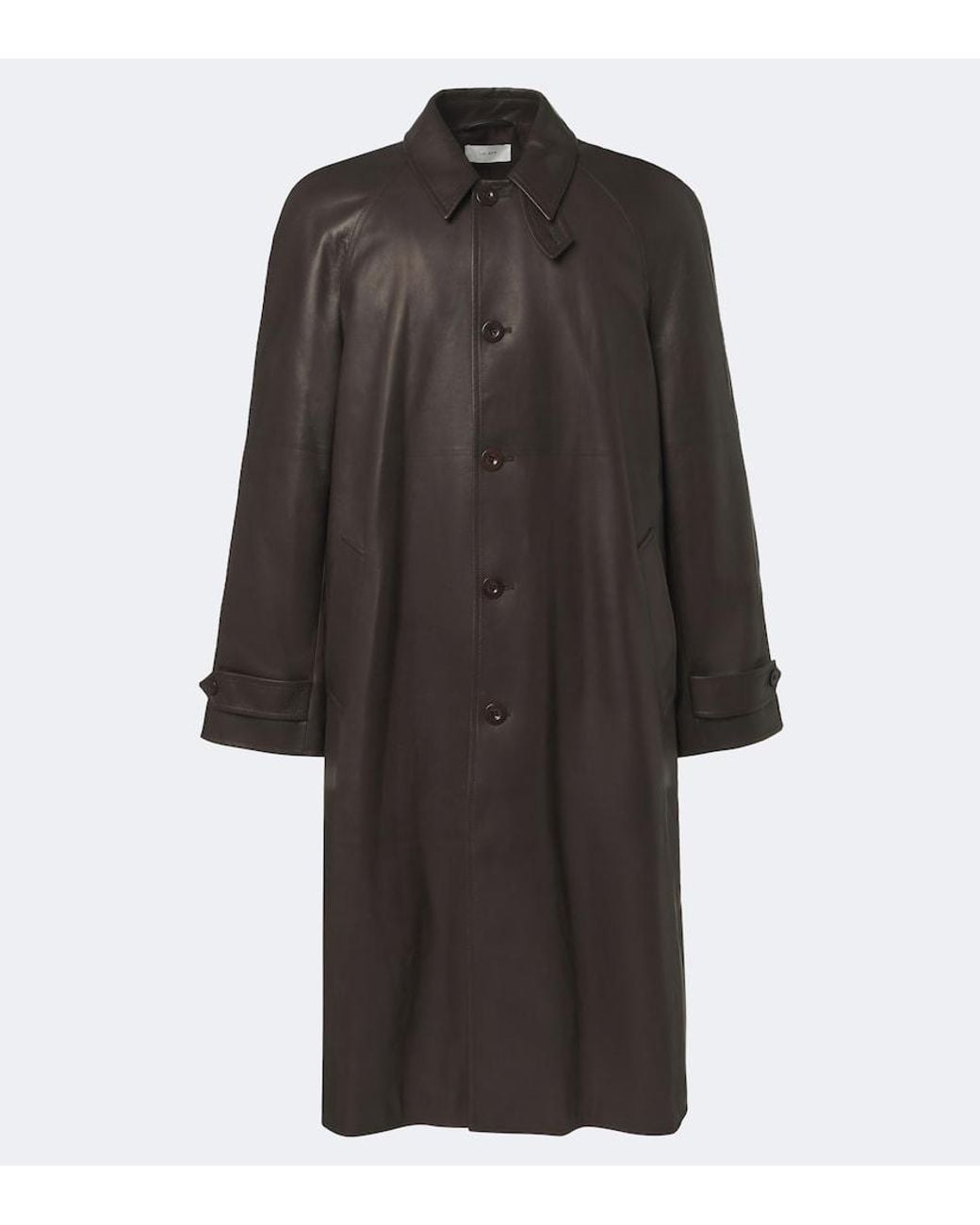 The Row Black Sitali Leather Car Coat for men