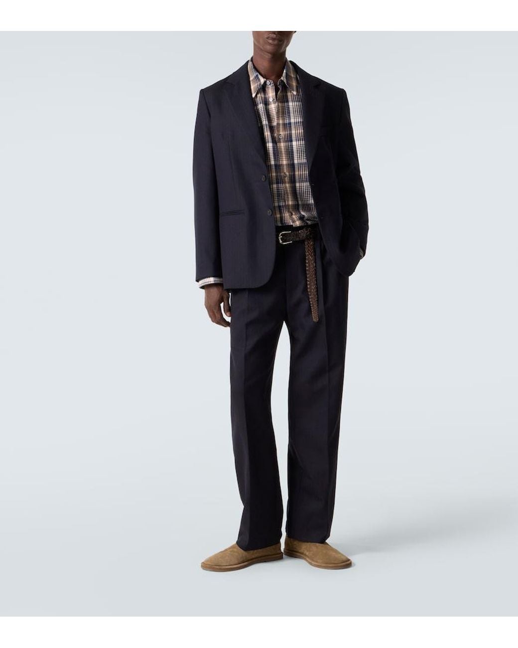 Studio Nicholson Blue X Aaron Levine Burlington Wool Blazer for men