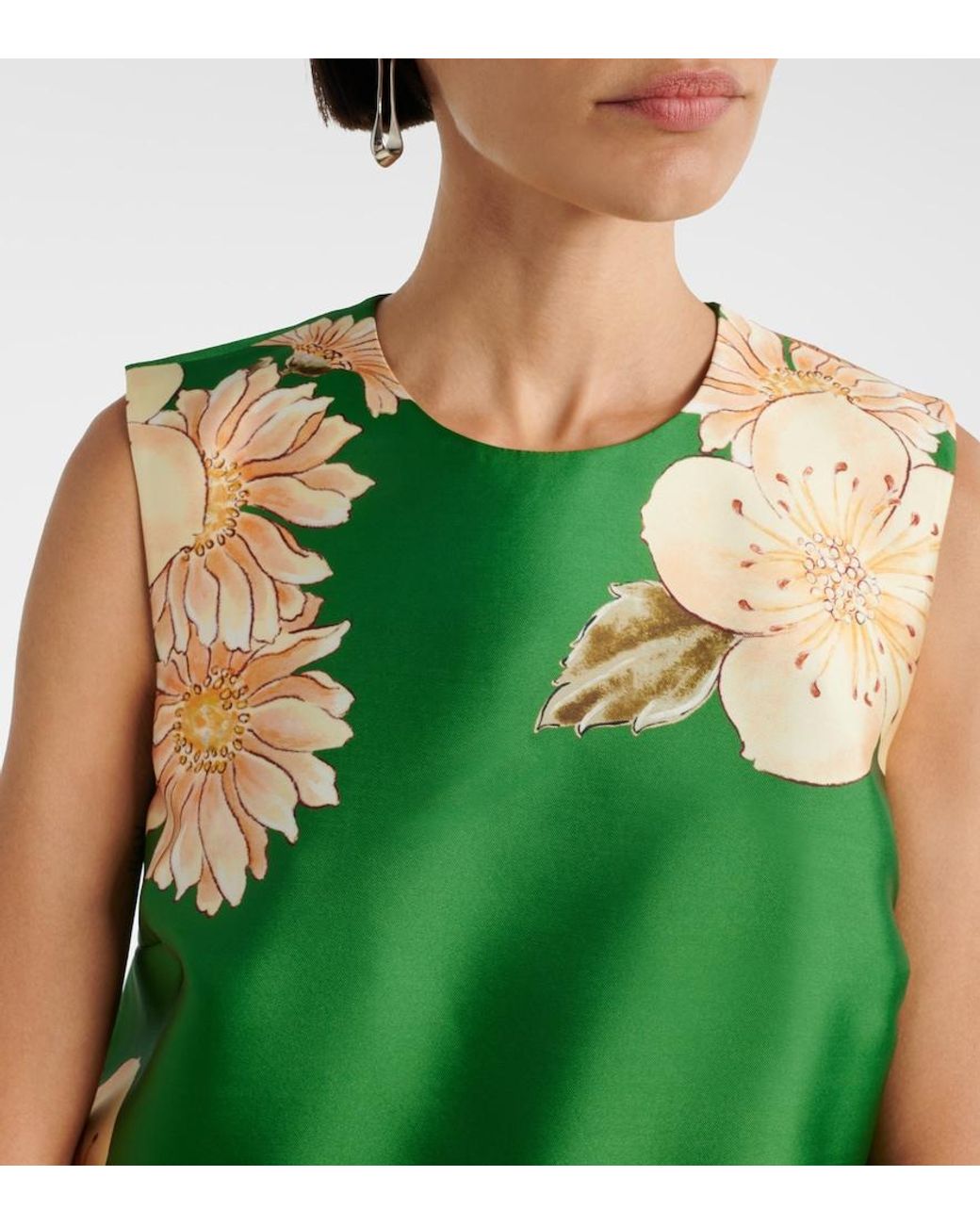 ALÉMAIS Green Sage Floral Top