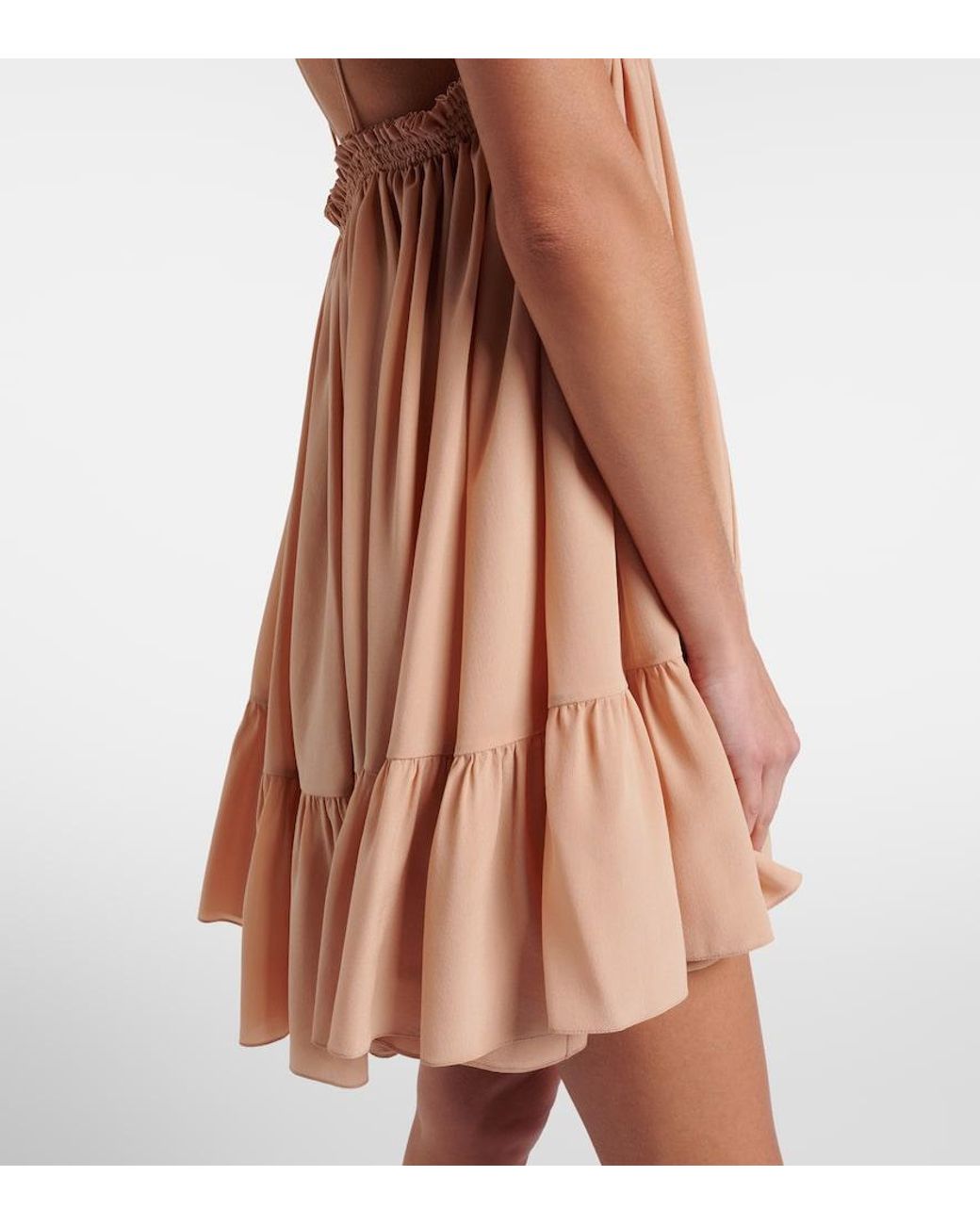 Chloé Pink Silk Crepe Minidress