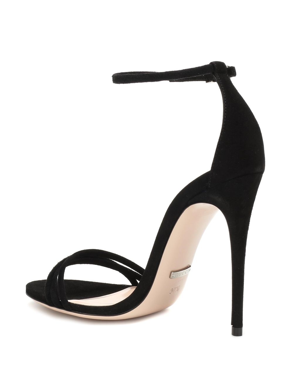 Gucci black suede isle heeled sandals Clearance