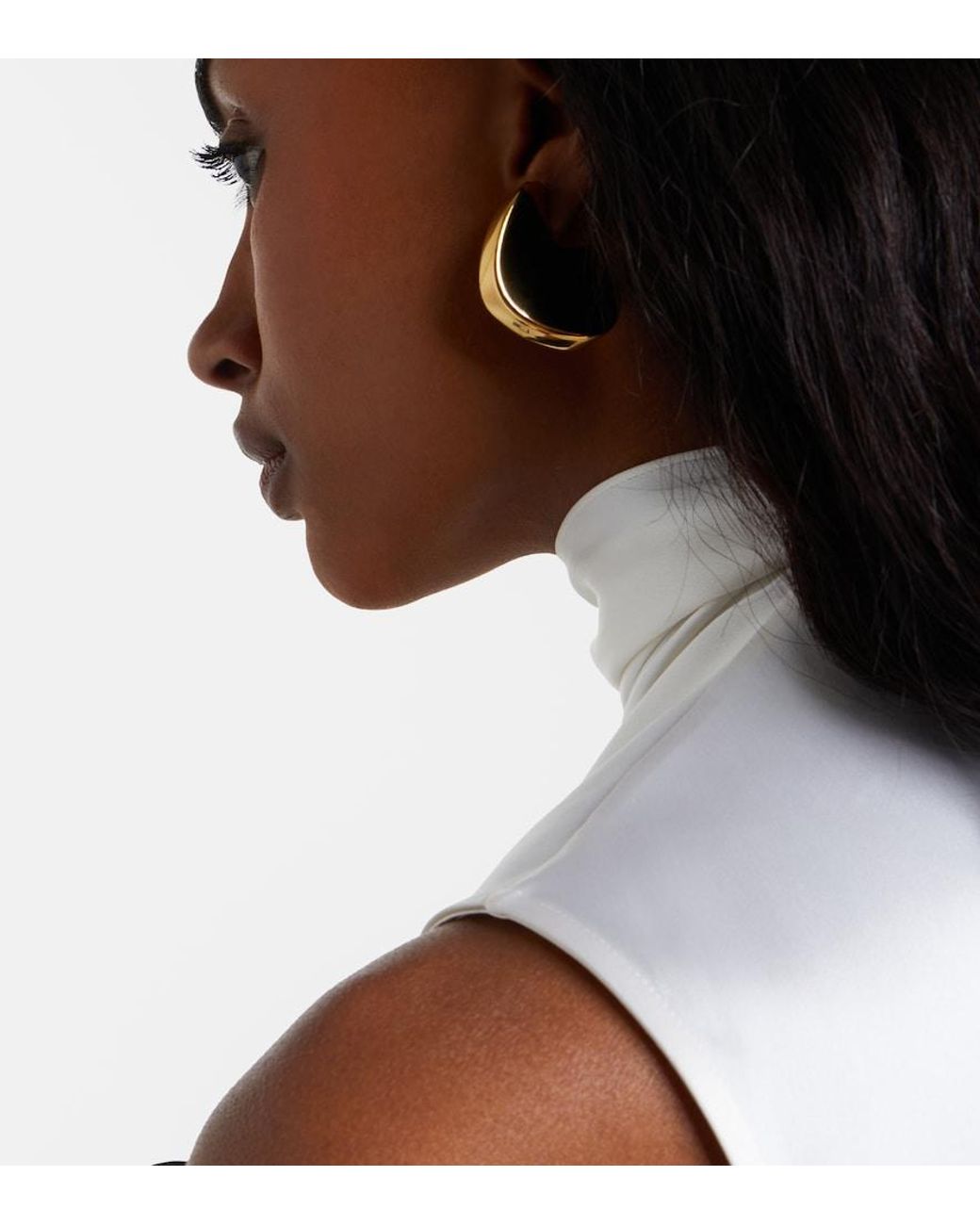 Bottega Veneta Natural Medium-Plated Sterling Earrings