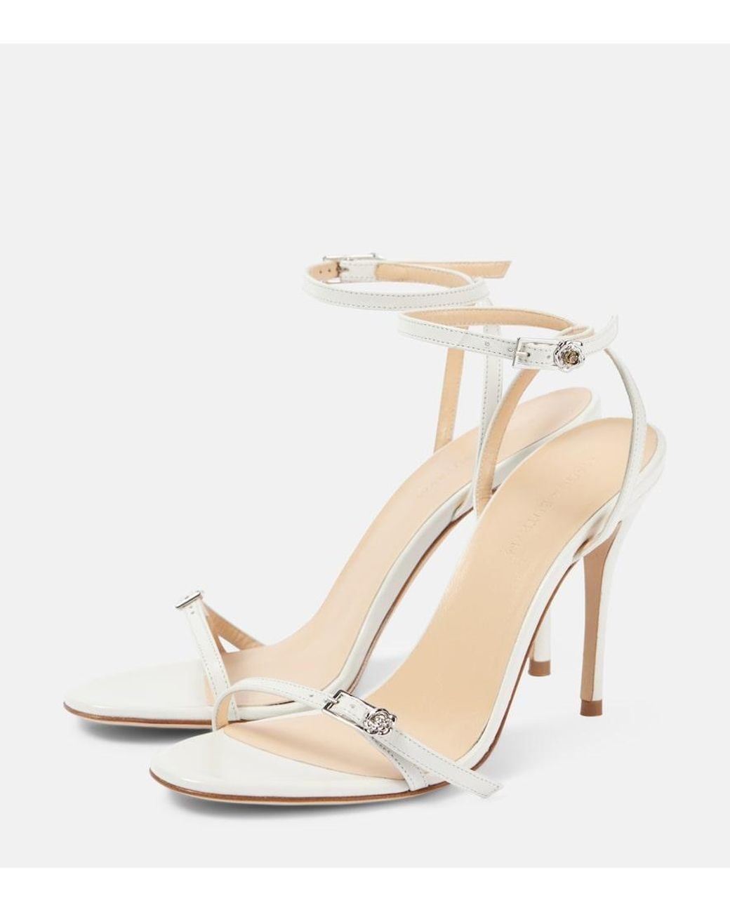 Magda Butrym White Leather Sandals
