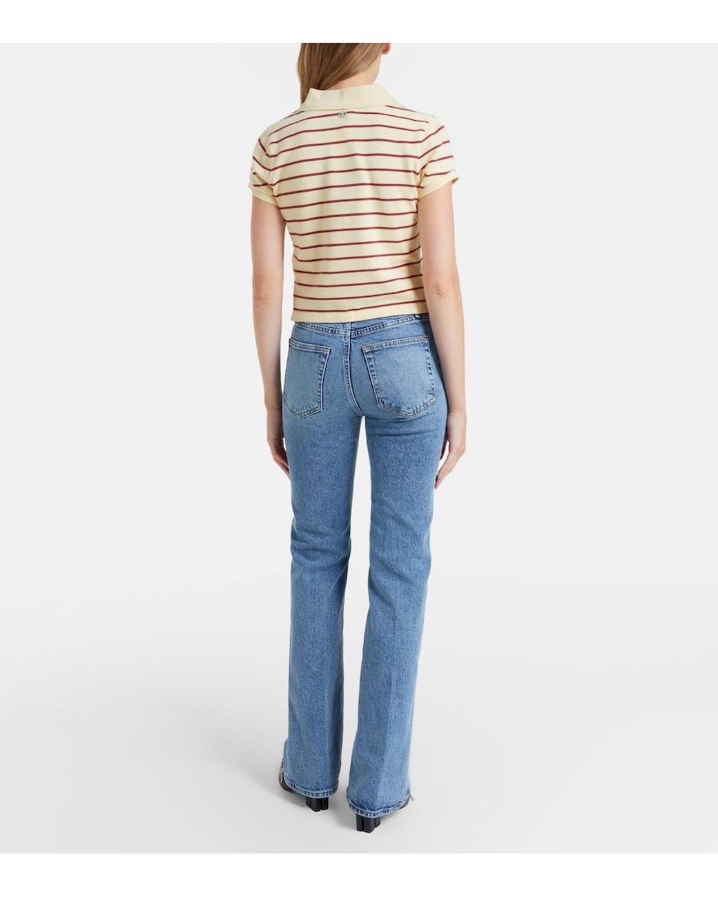 FRAME Blue The Arrow Flared Jeans