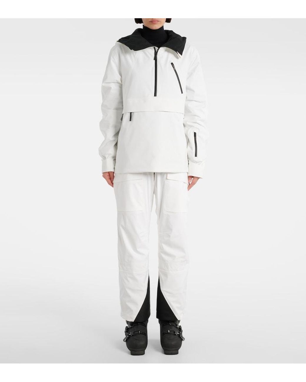 Aztech Mountain White Hayden 3L Half-Zip Hoodie