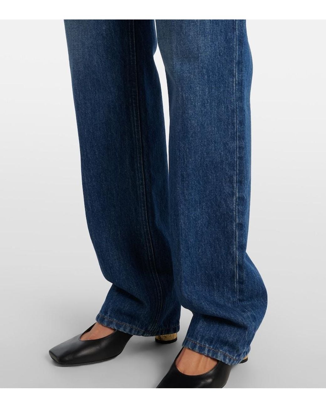 Givenchy Blue Mid-Rise Straight Jeans