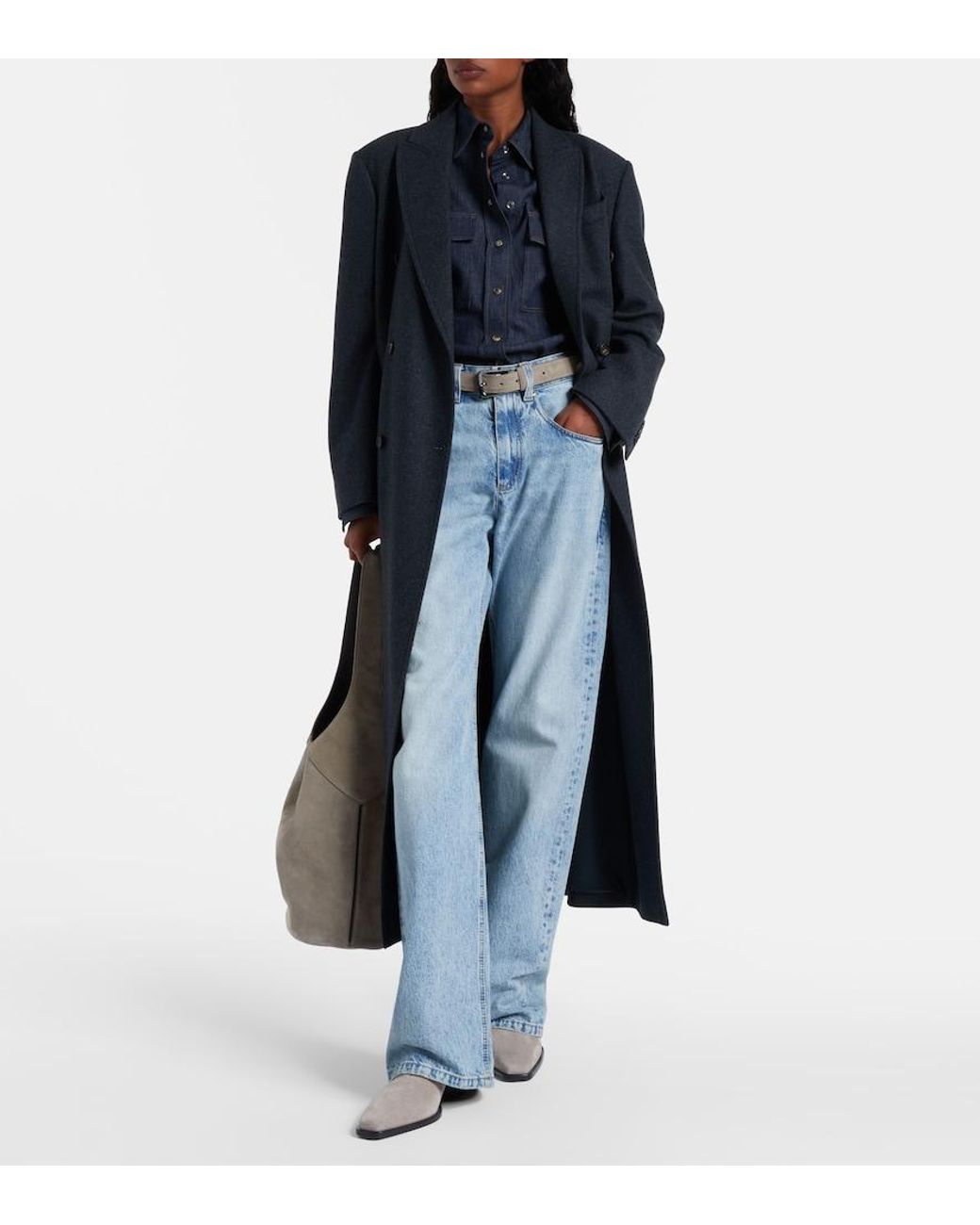 Brunello Cucinelli Brown Monili Suede Knee-High Boots