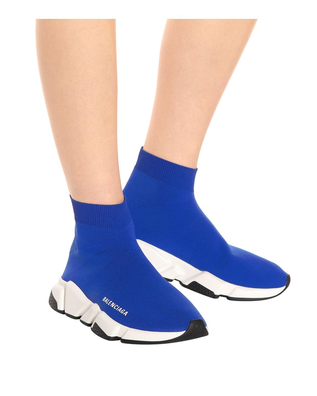 Balenciaga Speed Sneakers in Blue | Lyst