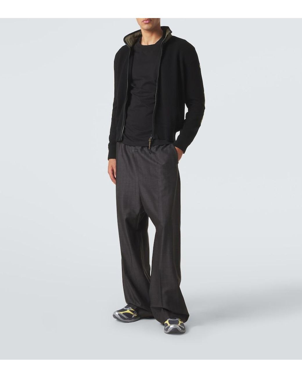 Moncler Black Cotton Jersey T-Shirt for men
