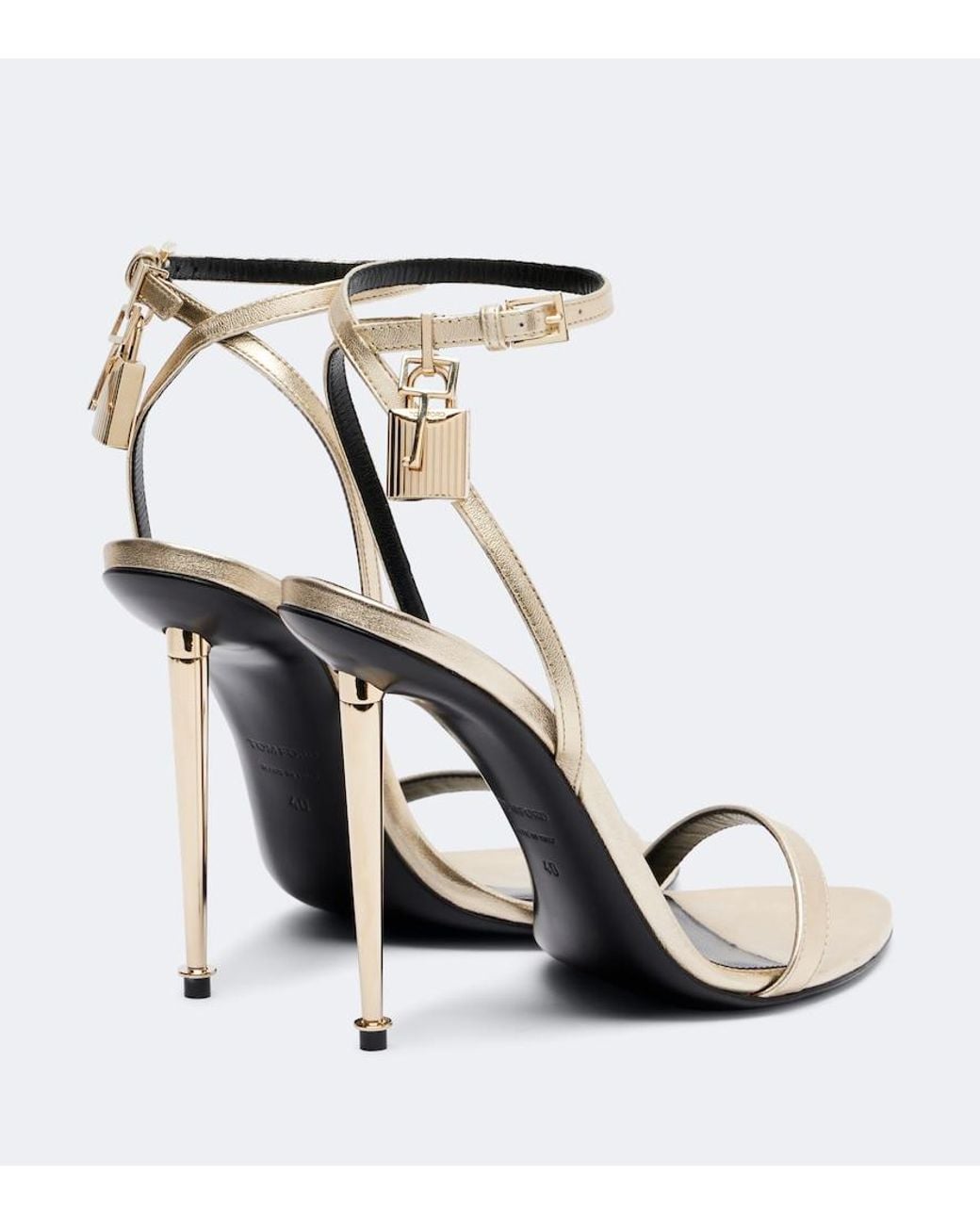 Tom Ford Metallic Leather Sandals