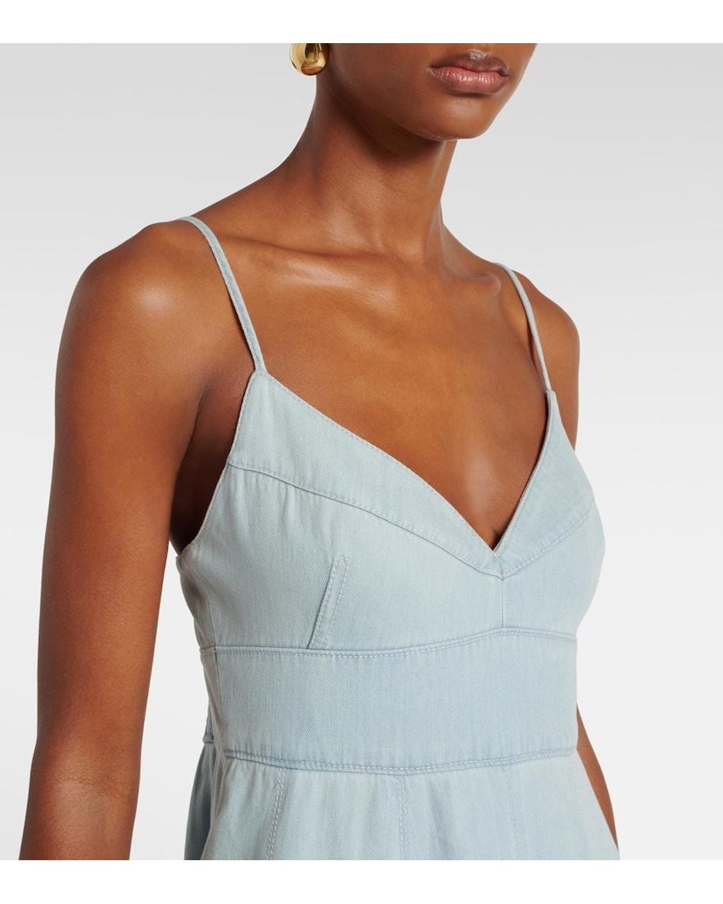 Zimmermann Blue Acacia Denim Midi Dress