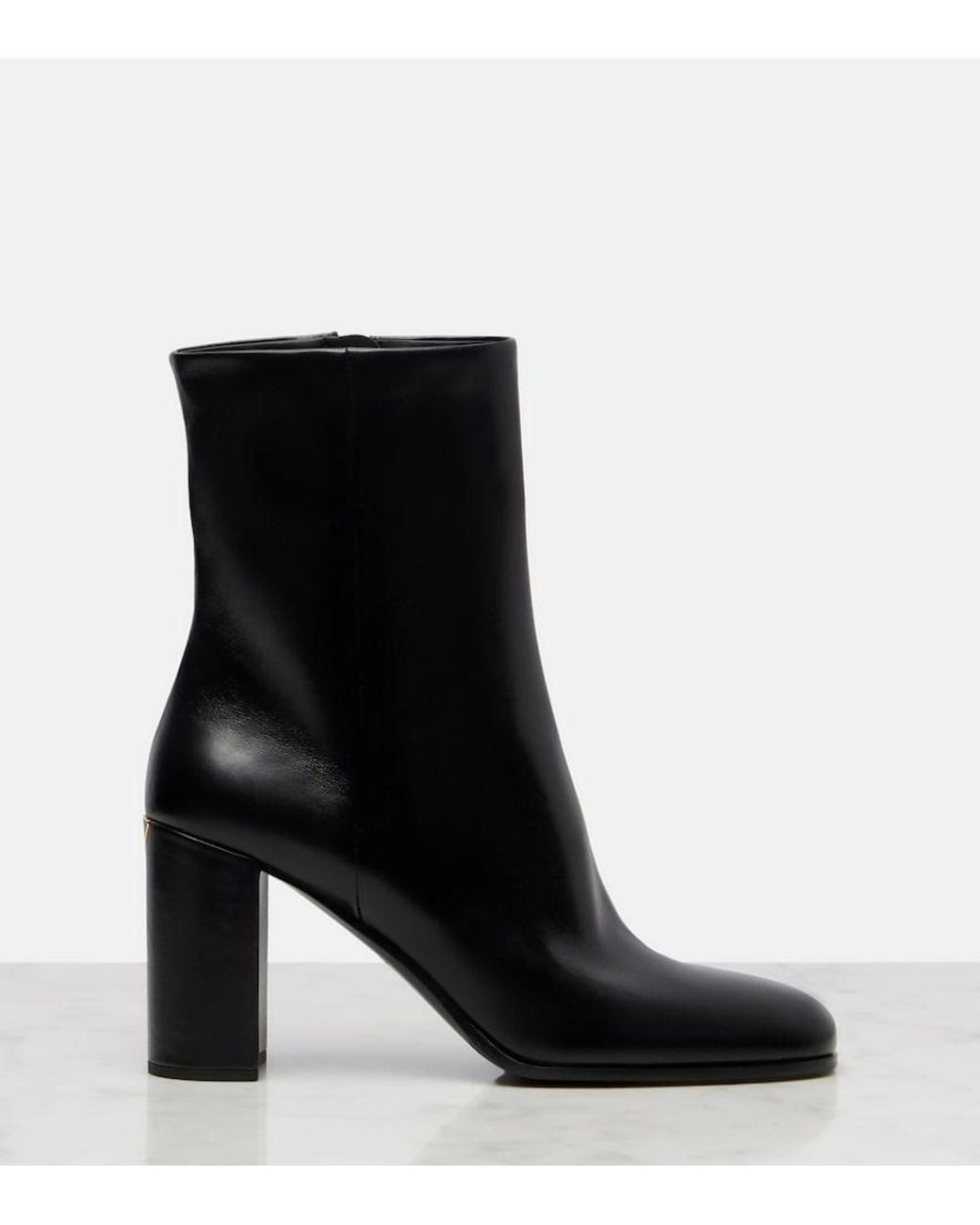 Prada Black Ankle Boots 85 Aus Leder