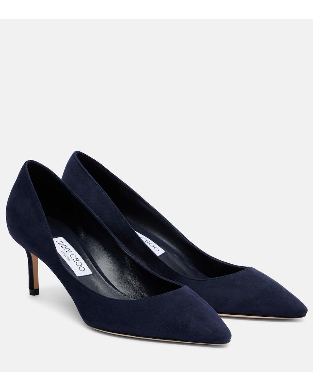 Jimmy Choo Blue Romy 60 Suede Pumps