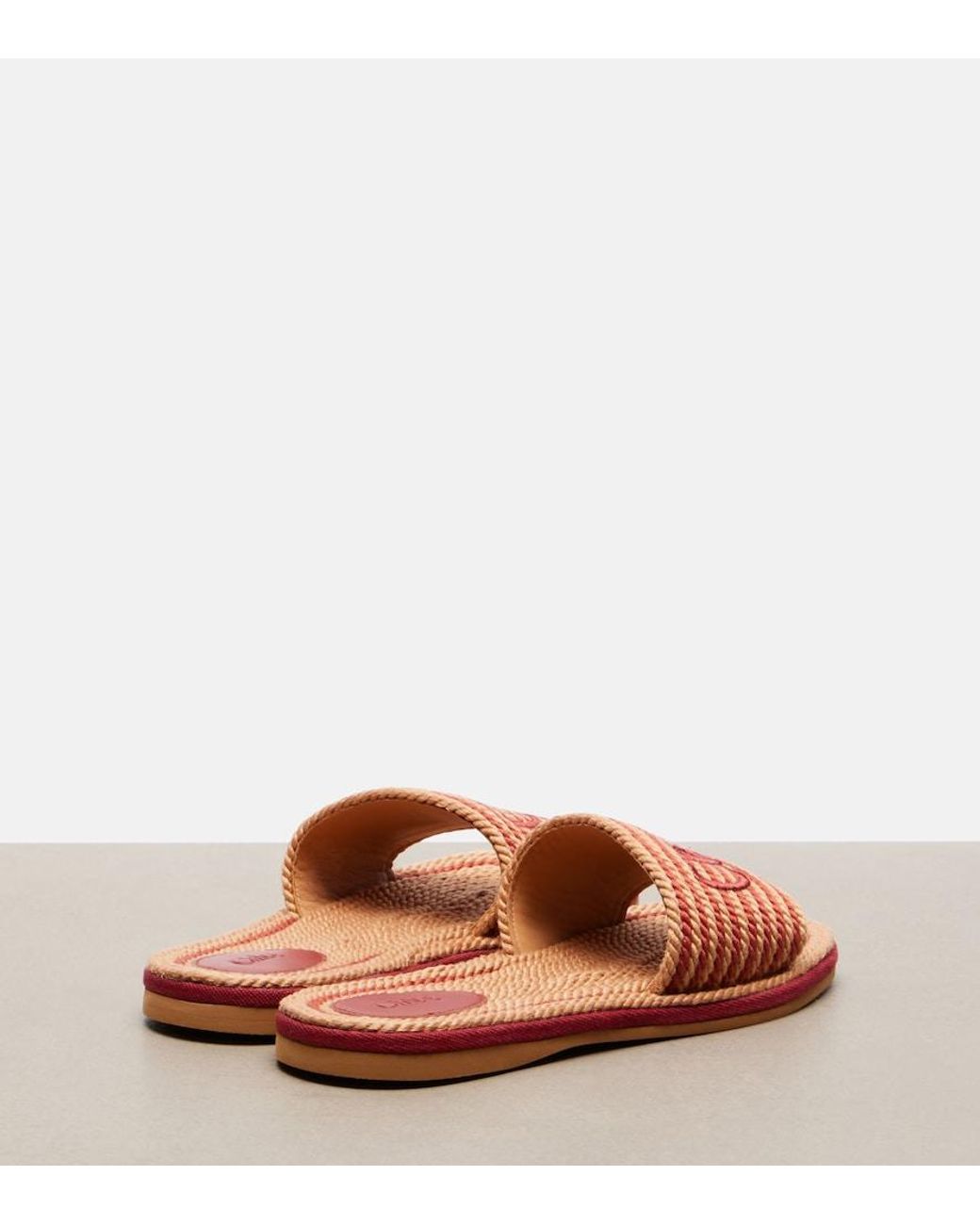 Chloé Pink Sand Logo Slides