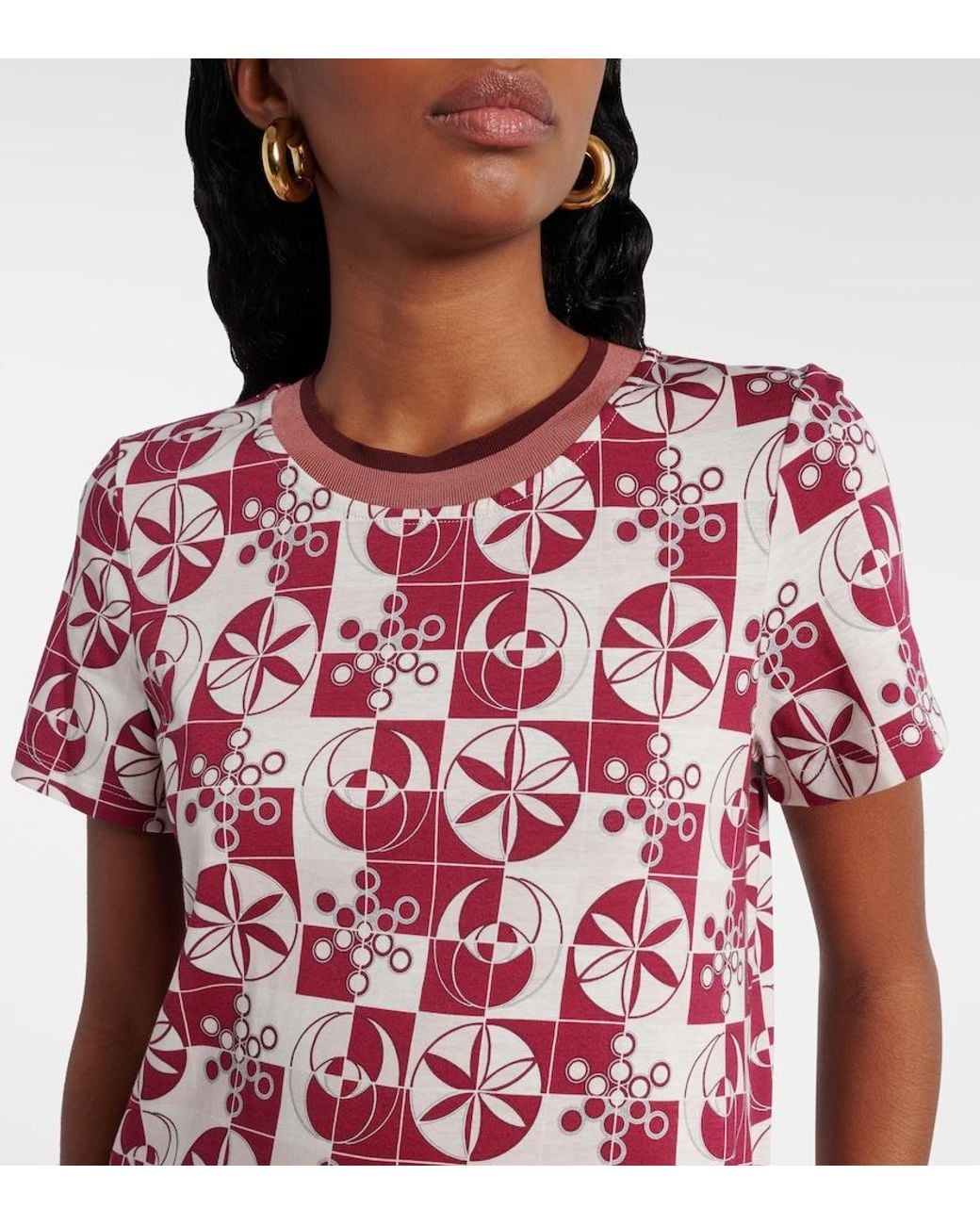 LaDoubleJ Red Eclipse Cotton Maxi Dress