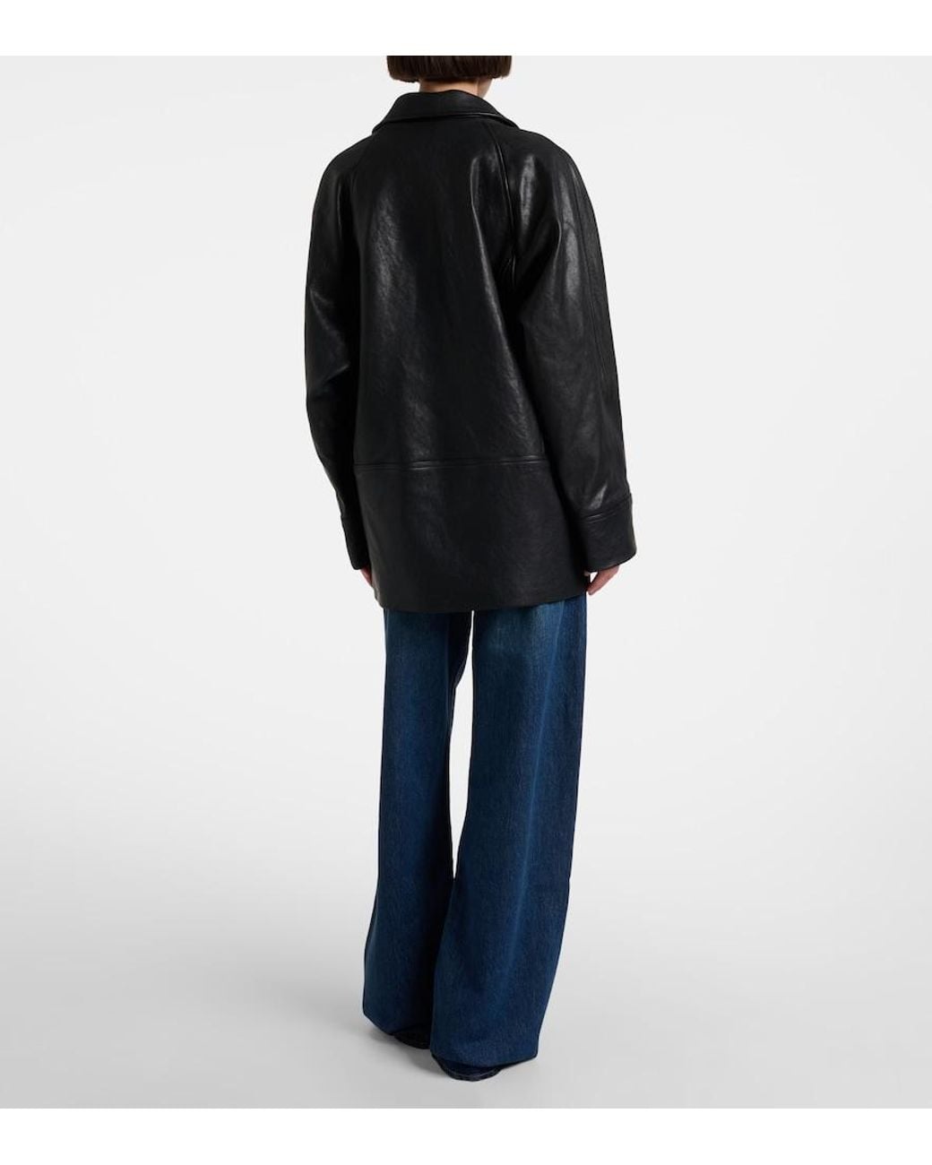 FRAME Blue Loose Low-Rise Wide-Leg Jeans