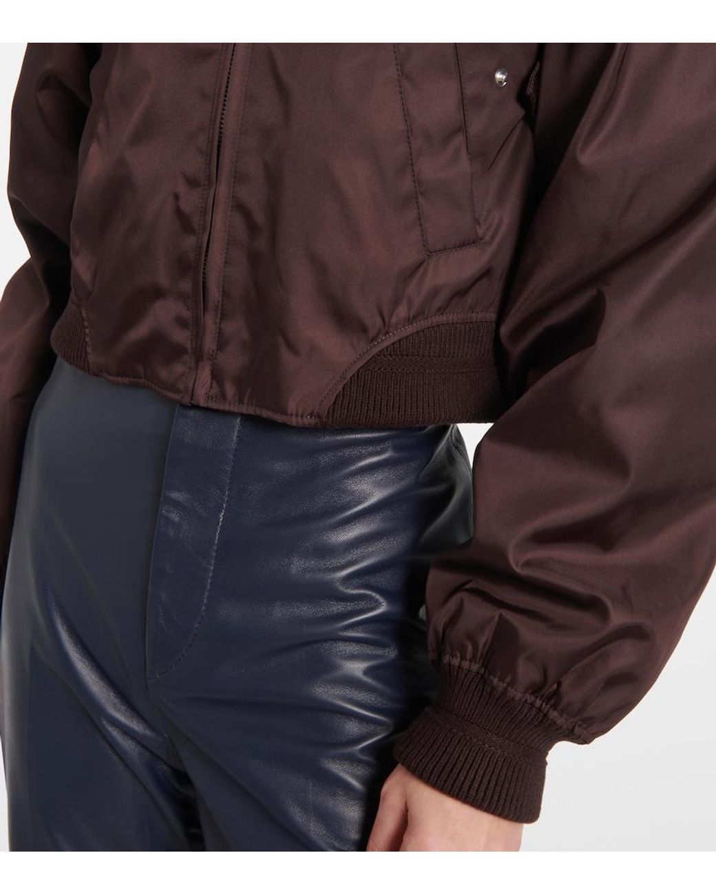 Victoria Beckham Brown Harrington Bomber Jacket