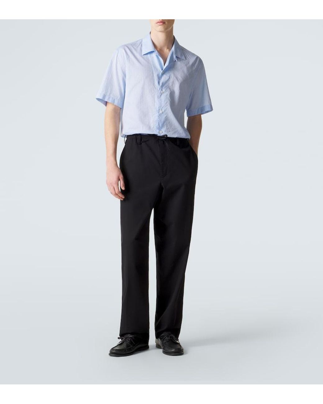 Camicia Bowling di Brioni in Blue da Uomo
