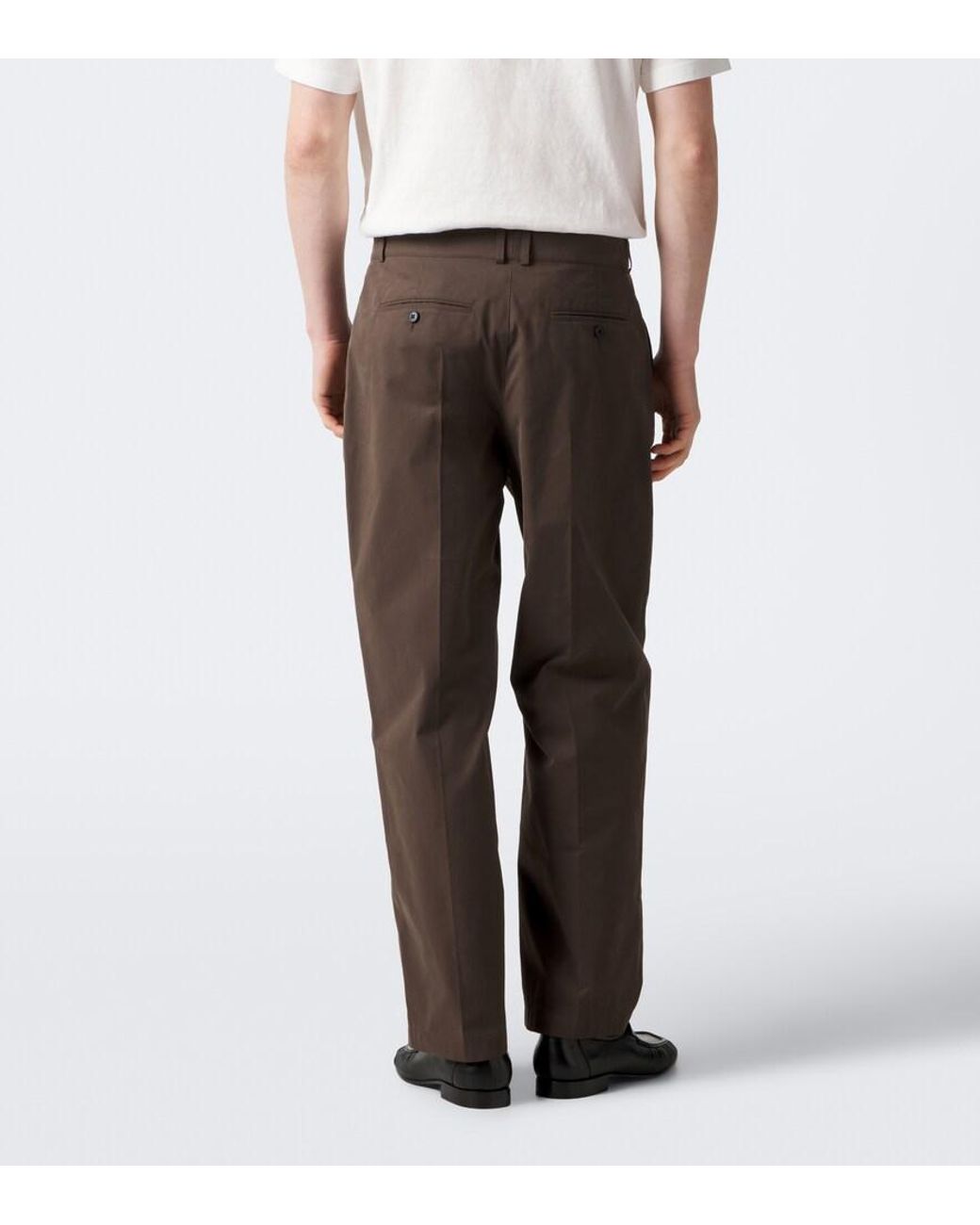 Pantaloni Regular Nesper di The Row in Brown da Uomo