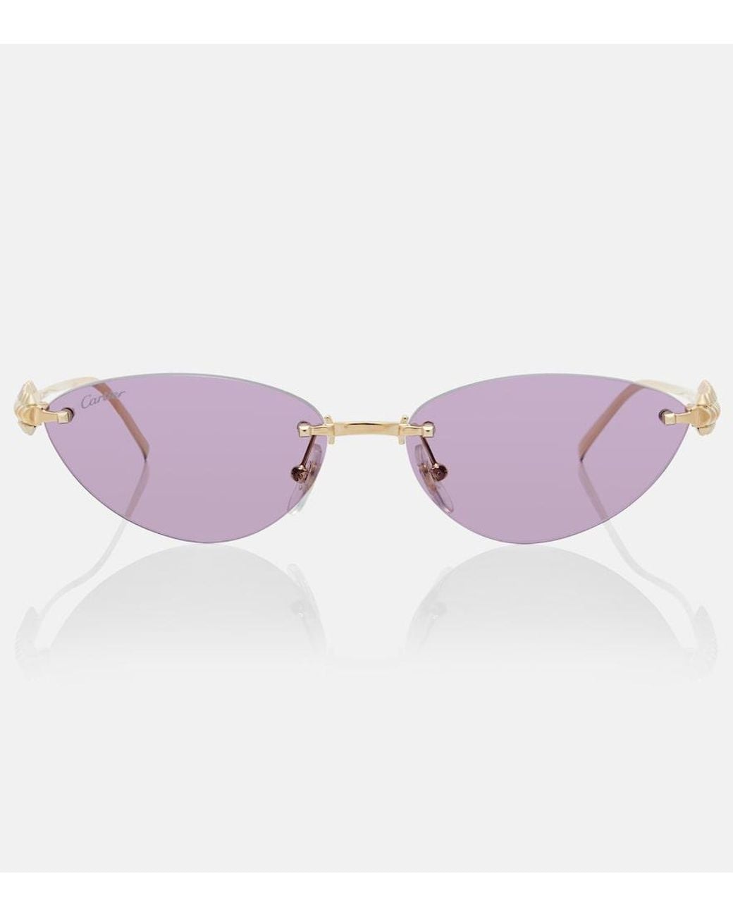 Cartier Purple Clash De Cartier Cat-Eye Sunglasses