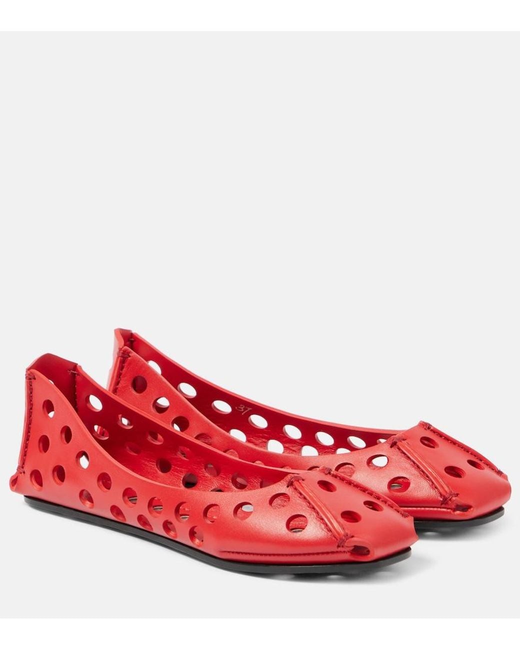 Alaïa Red Ballet Flat