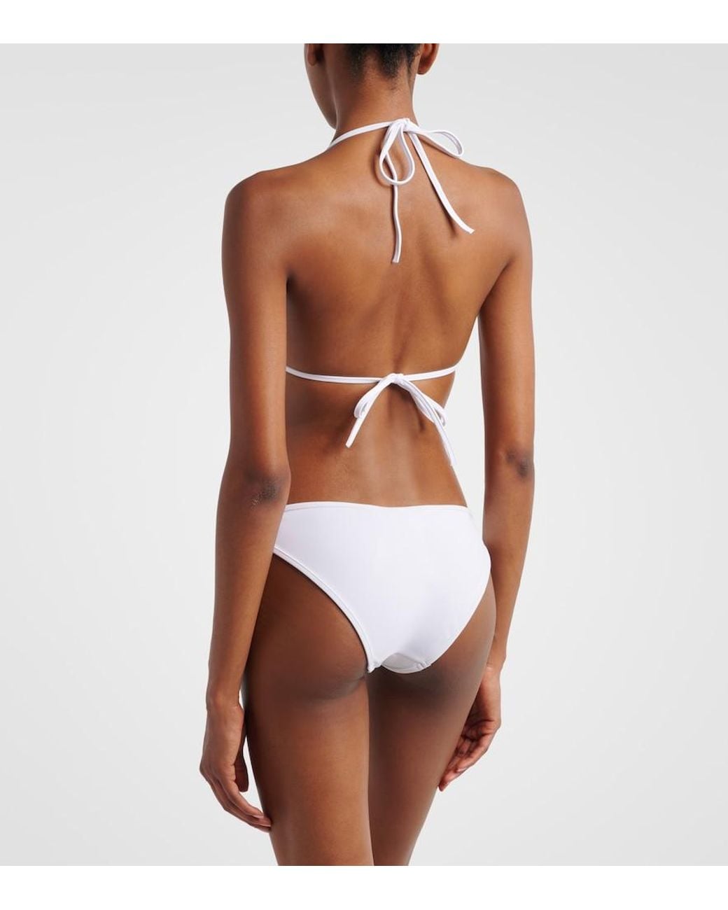 Gucci White Double G Bikini