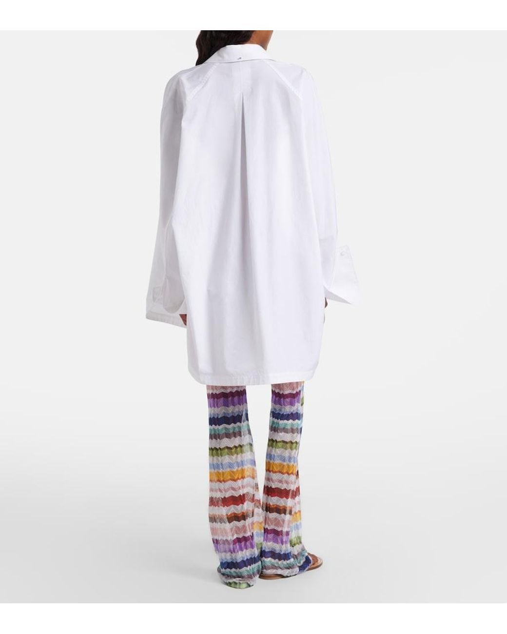 Missoni Blue Zigzag Flared Pants