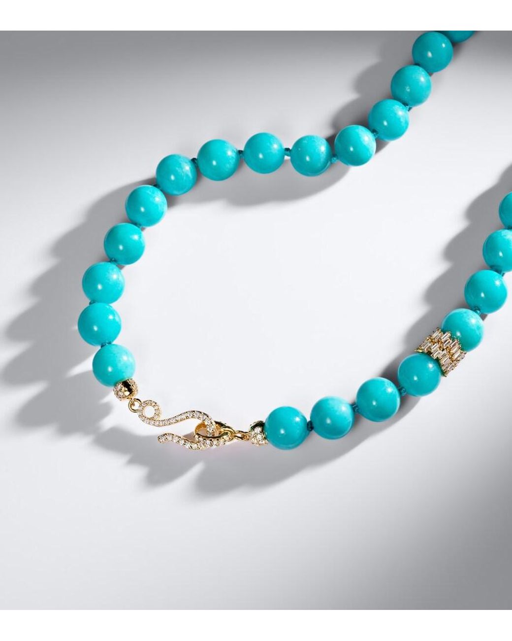 Suzanne Kalan Blue 18Kt Necklace With Amazonites And Diamonds